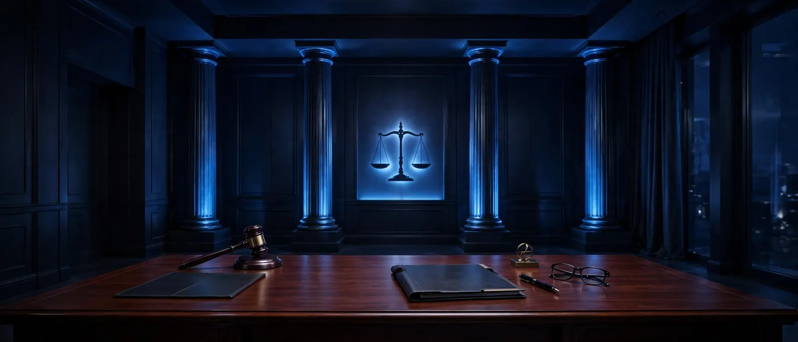 Dark navy law firm marketing hero, ethical marketing for law firms by Rankwox